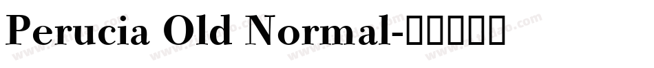Perucia Old Normal字体转换